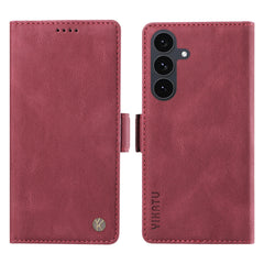 Für Samsung Galaxy S25 FE Ledertasche YIKATU YK-005 Skin-Touch-Feeling Brieftasche Telefonabdeckung 