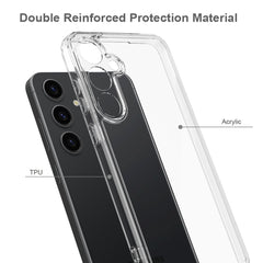 For Samsung Galaxy S25 FE Clear Phone Case TPU+Acrylic Shockproof Phone Back Cover