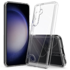 For Samsung Galaxy S25 FE Clear Phone Case TPU+Acrylic Shockproof Phone Back Cover