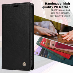 For Samsung Galaxy S25 FE Wallet Case YIKATU YK-006 Magnetic Closure Leather Phone Cover Litchi Texture