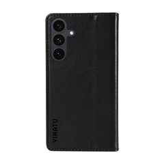 For Samsung Galaxy S25 FE Wallet Case YIKATU YK-006 Magnetic Closure Leather Phone Cover Litchi Texture