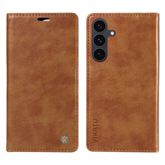 For Samsung Galaxy S25 FE Wallet Case YIKATU YK-006 Magnetic Closure Leather Phone Cover Litchi Texture