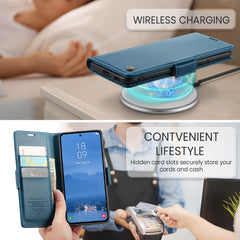 For Samsung Galaxy S25 FE Case CASEME 023 Series RFID Blocking Glossy Stand Phone Cover