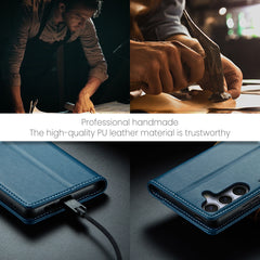 For Samsung Galaxy S25 FE Case CASEME 023 Series RFID Blocking Glossy Stand Phone Cover