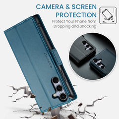 For Samsung Galaxy S25 FE Case CASEME 023 Series RFID Blocking Glossy Stand Phone Cover