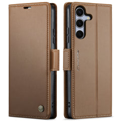 For Samsung Galaxy S25 FE Case CASEME 023 Series RFID Blocking Glossy Stand Phone Cover