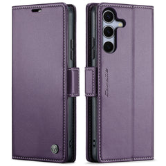 For Samsung Galaxy S25 FE Case CASEME 023 Series RFID Blocking Glossy Stand Phone Cover