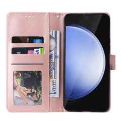 For Samsung Galaxy S25 FE Case Wallet Stand PU Leather Phone Cover with Wrist Strap