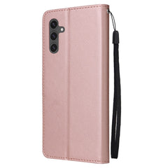 For Samsung Galaxy S25 FE Case Wallet Stand PU Leather Phone Cover with Wrist Strap