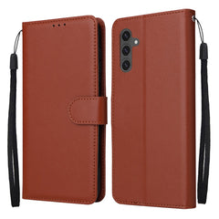 For Samsung Galaxy S25 FE Case Wallet Stand PU Leather Phone Cover with Wrist Strap