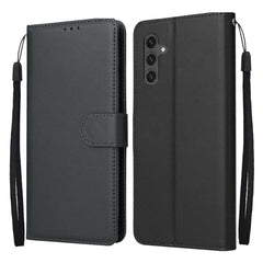 For Samsung Galaxy S25 FE Case Wallet Stand PU Leather Phone Cover with Wrist Strap