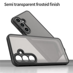 Coque antichoc pour Samsung Galaxy S25 FE, airbags, coque arrière translucide givrée en PC + TPU 