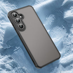 Coque antichoc pour Samsung Galaxy S25 FE, airbags, coque arrière translucide givrée en PC + TPU 