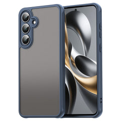Coque antichoc pour Samsung Galaxy S25 FE, airbags, coque arrière translucide givrée en PC + TPU 