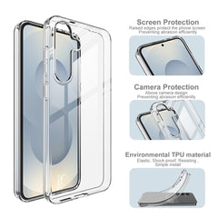 IMAK UX-10 Series For Samsung Galaxy S25+ Clear Phone Case Soft TPU Mobile Back Cover