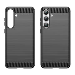 For Samsung Galaxy S25 FE Case Protective Phone Cover Carbon Fiber Texture Brushed