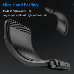For Samsung Galaxy S25 FE Case Protective Phone Cover Carbon Fiber Texture Brushed