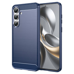 For Samsung Galaxy S25 FE Case Protective Phone Cover Carbon Fiber Texture Brushed