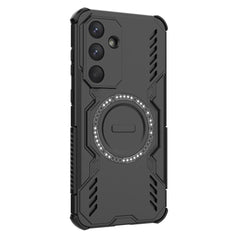 Coque magnétique pour Samsung Galaxy S25 FE, motif papillon, ajourée, dissipation thermique, PC + TPU 