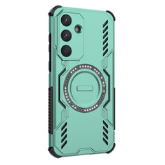 Coque magnétique pour Samsung Galaxy S25 FE, motif papillon, ajourée, dissipation thermique, PC + TPU 
