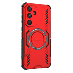Coque magnétique pour Samsung Galaxy S25 FE, motif papillon, ajourée, dissipation thermique, PC + TPU 