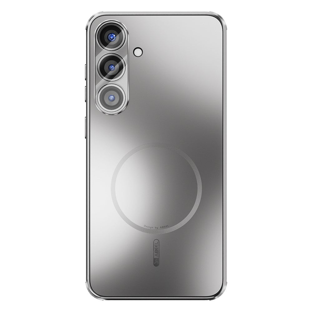 ABEEL For Samsung Galaxy S25 Magnetic Case TPU PC Cooling Matte Phone Back Cover with Lens Film - TechGearPal