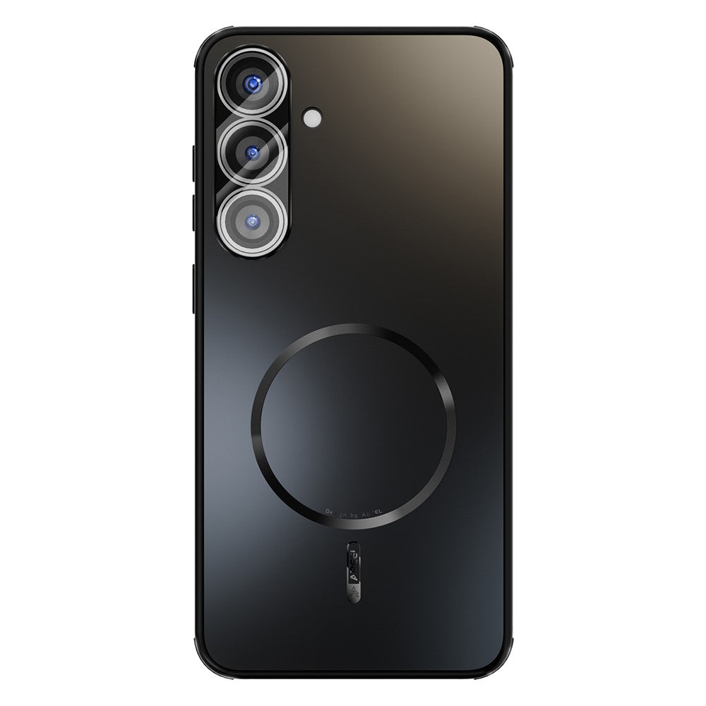 ABEEL For Samsung Galaxy S25+ Magnetic Case TPU PC Cooling Matte Phone Back Cover with Lens Film - TechGearPal
