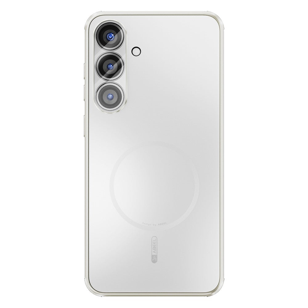 ABEEL For Samsung Galaxy S25+ Magnetic Case TPU PC Cooling Matte Phone Back Cover with Lens Film