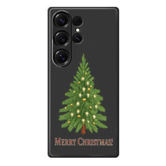Für Samsung Galaxy S25 Ultra Hülle Weihnachtsbaum Muster Druck Gerade Kante TPU Telefon Rückseite 