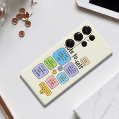 For Samsung Galaxy S25 Ultra Case Colored Sticky Notes Pattern Printing Straight Edge TPU Phone Back Cover