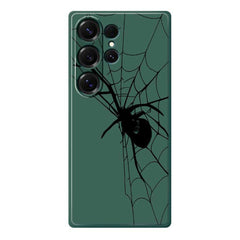 Für Samsung Galaxy S25 Ultra Hülle Spinnenmuster Druck Gerade Kante TPU Telefon Rückseite 