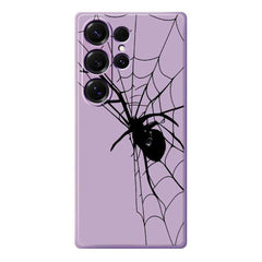 Für Samsung Galaxy S25 Ultra Hülle Spinnenmuster Druck Gerade Kante TPU Telefon Rückseite 