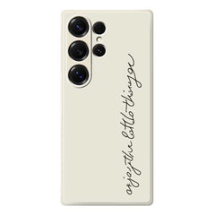 Für Samsung Galaxy S25 Ultra Hülle WordArt Musterdruck Gerade Kante TPU Telefon Rückseite 