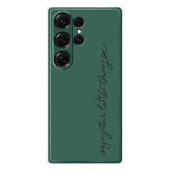 Für Samsung Galaxy S25 Ultra Hülle WordArt Musterdruck Gerade Kante TPU Telefon Rückseite 
