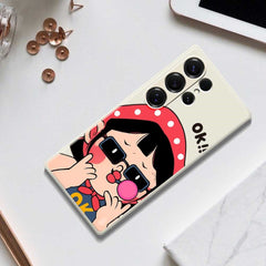 For Samsung Galaxy S25 Ultra Case Cute Kid Pattern Printing Straight Edge TPU Phone Back Cover