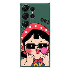 For Samsung Galaxy S25 Ultra Case Cute Kid Pattern Printing Straight Edge TPU Phone Back Cover