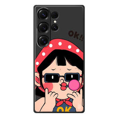For Samsung Galaxy S25 Ultra Case Cute Kid Pattern Printing Straight Edge TPU Phone Back Cover