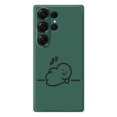 Coque arrière en TPU pour Samsung Galaxy S25 Ultra, motif bonhomme allumette, bord droit, impression 