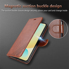 Coque AZNS pour Samsung Galaxy S25 FE, étui portefeuille anti-rayures en cuir PU avec support 