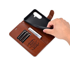 Coque AZNS pour Samsung Galaxy S25 FE, étui portefeuille anti-rayures en cuir PU avec support 