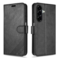 Coque AZNS pour Samsung Galaxy S25 FE, étui portefeuille anti-rayures en cuir PU avec support 