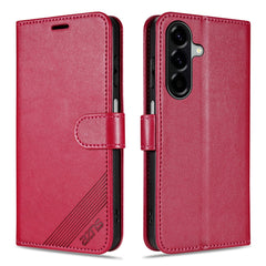 Coque AZNS pour Samsung Galaxy S25 FE, étui portefeuille anti-rayures en cuir PU avec support 