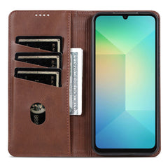 Étui portefeuille AZNS en cuir PU pour Samsung Galaxy S25 FE, texture peau de vache 