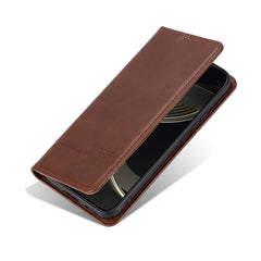 Étui portefeuille AZNS en cuir PU pour Samsung Galaxy S25 FE, texture peau de vache 