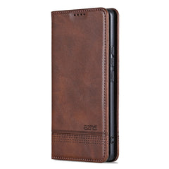 Étui portefeuille AZNS en cuir PU pour Samsung Galaxy S25 FE, texture peau de vache 