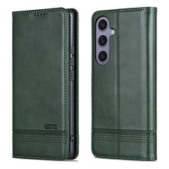 Étui portefeuille AZNS en cuir PU pour Samsung Galaxy S25 FE, texture peau de vache 