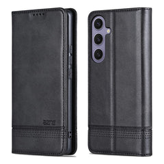 Étui portefeuille AZNS en cuir PU pour Samsung Galaxy S25 FE, texture peau de vache 