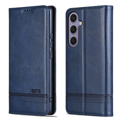 Étui portefeuille AZNS en cuir PU pour Samsung Galaxy S25 FE, texture peau de vache 