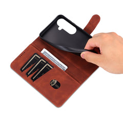 AZNS For Samsung Galaxy S25 FE Case PU Leather Wallet Phone Cover