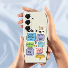 For Samsung Galaxy S25 Case Colored Sticky Notes Pattern Printing Straight Edge TPU Phone Back Cover